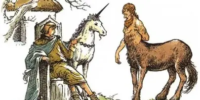 A Centaur (left) in C.S. Lewis' chronicles of Narnia