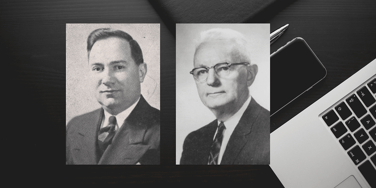 Gordon Clark (left) and Cornelius Van Til (right)